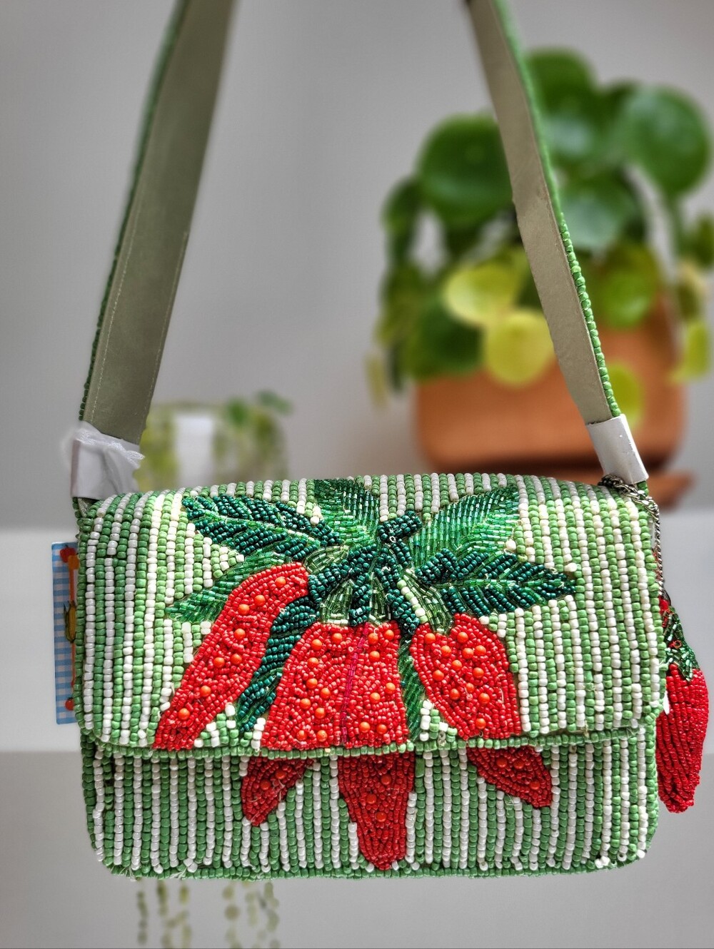 Viral Beaded Chili Pepper Bunch Bag